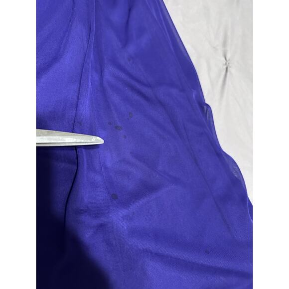 BLONDIE NITES Womens Purple Evening Gown Prom Dress Stacy Sklar Sz 9 - Picture 16 of 16